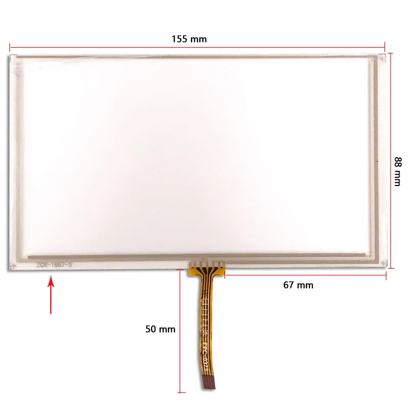6 2 "дюймов 4 линии FPC 0373 ZCR 1667 5 резистивный сенсорный экран Экран для 155 мм * 88 GPS