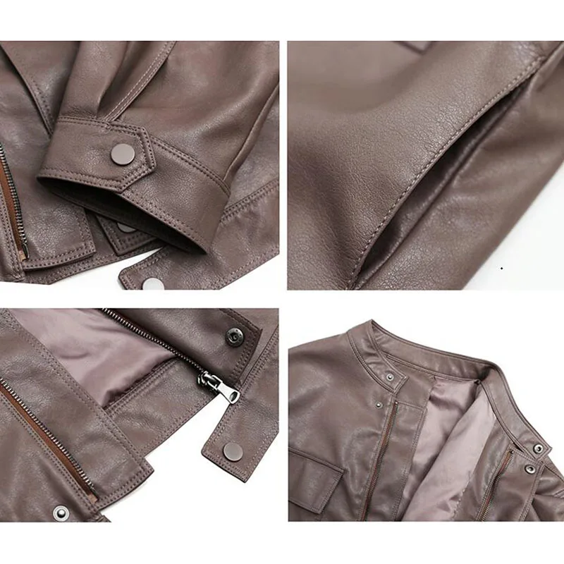 Women's PU Faux Leather Warm Jacket Fashion Long Sleeve Coat Spring and Autum Classic Style Ladies Overcoats
Women's PU Faux Leather Warm Jacket Fashion Long Sleeve Coat Spring and Autum Classic Style Ladies Overcoats