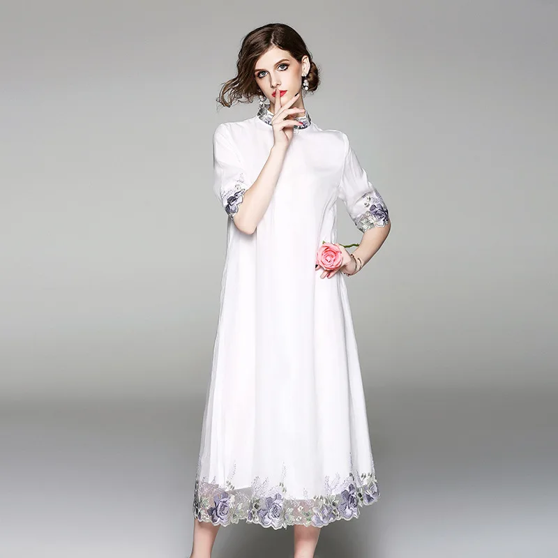 Белые гетры с кружевами из шелка с цветочным принтом qipao платья для женщин 2020 Летние Длинные повседневные офисные Пляж boho вечерние платье ра...
Белые гетры с кружевами из шелка с цветочным принтом qipao платья для женщин 2020 Летние Длинные повседневные офисные Пляж boho вечерние платье ра...