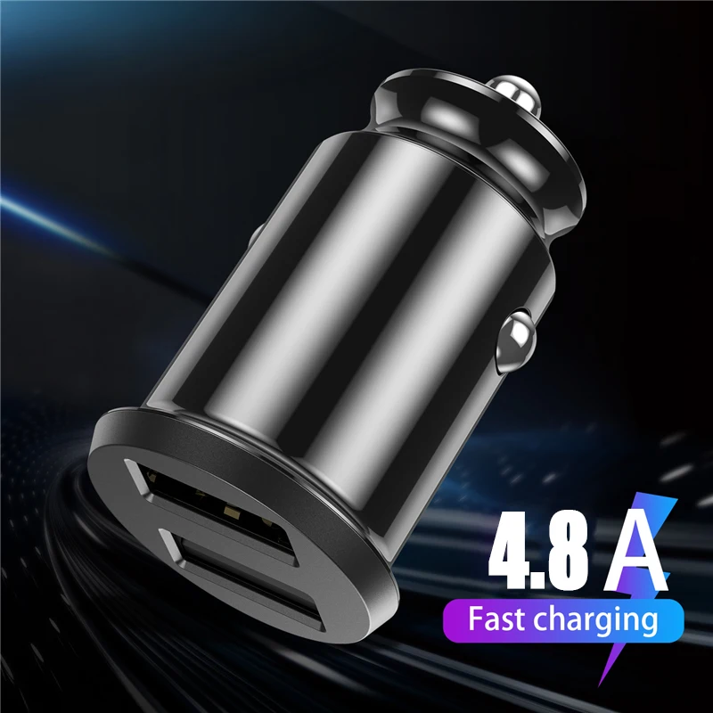 4.8A Ultra Mini Dual USB Car Charger Hidden Car-Charger Mobie Phone Charger Portable Car USB Charger for iPhone X 11 Samsung S10
4.8A Ultra Mini Dual USB Car Charger Hidden Car-Charger Mobie Phone Charger Portable Car USB Charger for iPhone X 11 Samsung S10