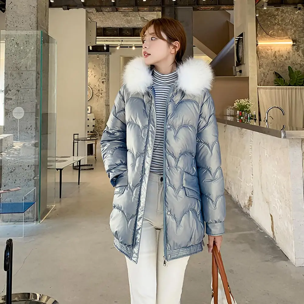 PinkyIsBlack 2021 New Winter Women's Coat Fur Hooded Female Warm Cotton Padded Jacket Winter Ladies Parkas Long Women Clothing 
PinkyIsBlack 2021 New Winter Women's Coat Fur Hooded Female Warm Cotton Padded Jacket Winter Ladies Parkas Long Women Clothing