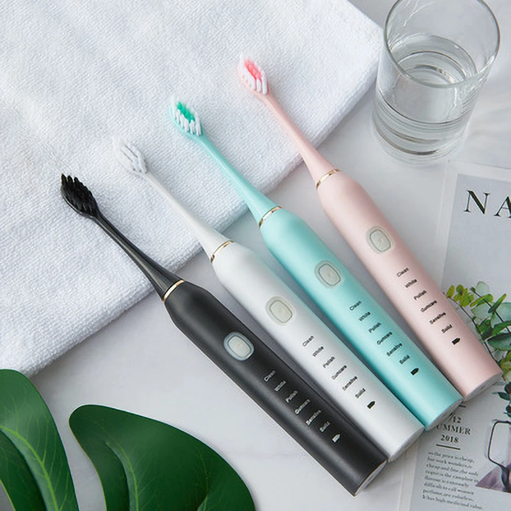 2021 new USB charging smart sonic six-speed adult waterproof soft bristled vibrating toothbrush
2021 new USB charging smart sonic six-speed adult waterproof soft bristled vibrating toothbrush
