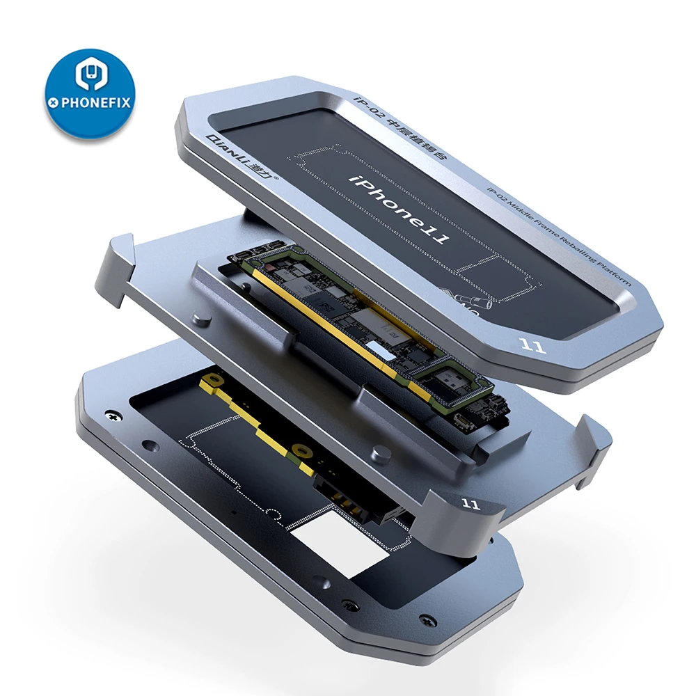 Qianli Metal BGA Reballing Stencil Platform for IPhone X XS XS MAX 11 Pro Motherboard Middle Layer Frame Repair Net Fixture 
Qianli Metal BGA Reballing Stencil Platform for IPhone X XS XS MAX 11 Pro Motherboard Middle Layer Frame Repair Net Fixture