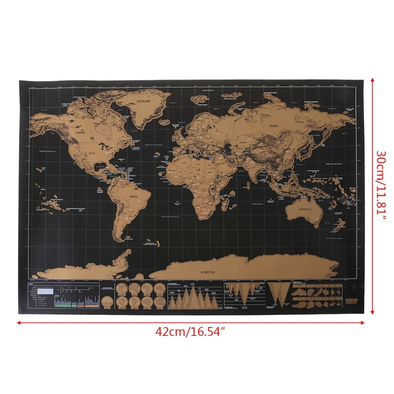Deluxe Scratch Off Journal World Map Personalized Travel Poster Custom Decor Hot 
Deluxe Scratch Off Journal World Map Personalized Travel Poster Custom Decor Hot