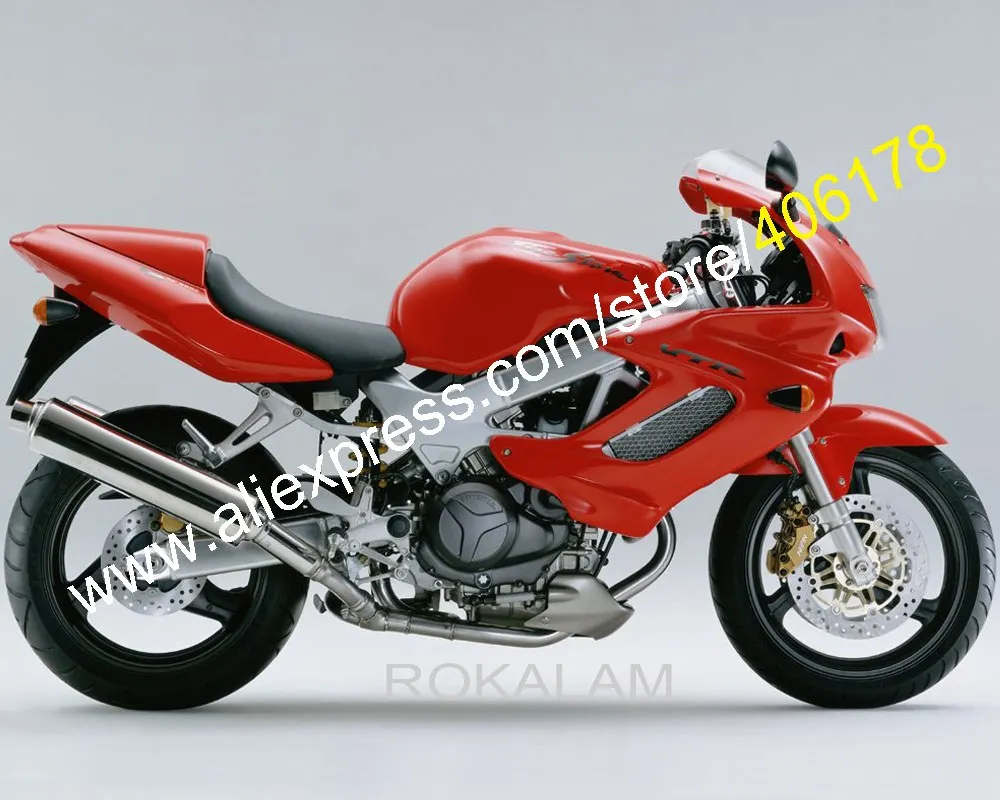 Для Honda VTR1000F 97-05 1997 1999 2000 2001 2002 2003 2004 2005 VTR1000 F VTR 1000 1000F полный красный обтекатели |
