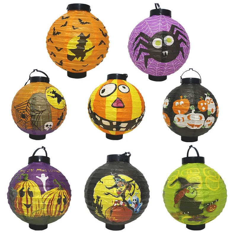 8inch Halloween Paper Lanterns with LED Lights Pumpkin Witch Spider Hanging Lamp Halloween Party Home Outdoor Indoor Decoration
8inch Halloween Paper Lanterns with LED Lights Pumpkin Witch Spider Hanging Lamp Halloween Party Home Outdoor Indoor Decoration