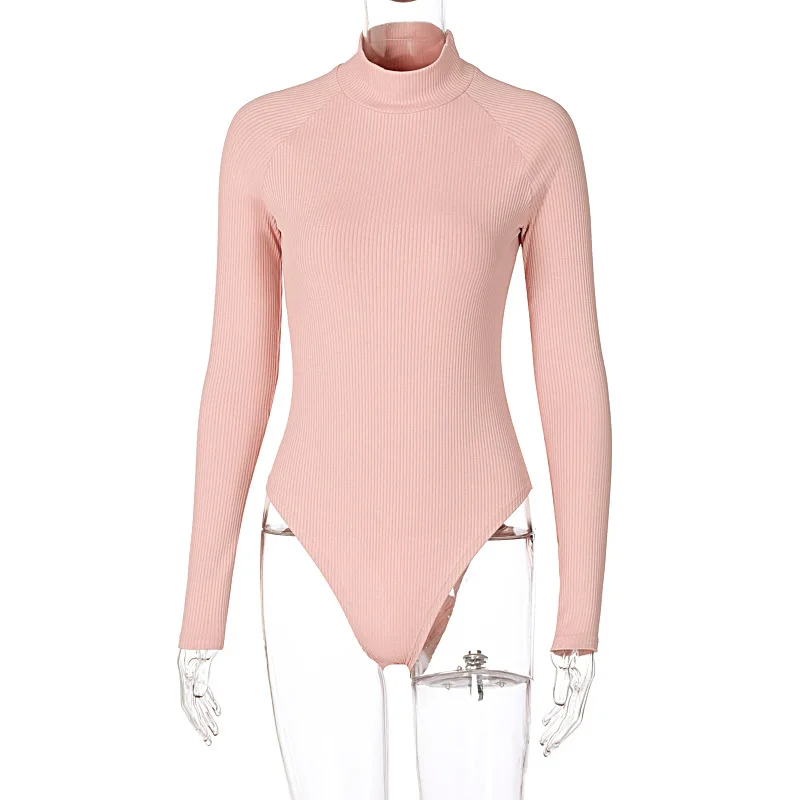 Spring Autumn Sexy Female Bodysuit Slim Solid Color High Collar Long Sleeve Playsuits Romper Tops for Women Ladies Fashion New
Spring Autumn Sexy Female Bodysuit Slim Solid Color High Collar Long Sleeve Playsuits Romper Tops for Women Ladies Fashion New