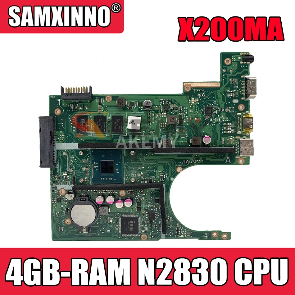 Akemy X200MA материнская плата для ноутбука ASUS X200MA F200MA X200M оригинальная материнская плата 4GB-RAM N2830/N2815 ЦП
Akemy X200MA материнская плата для ноутбука ASUS X200MA F200MA X200M оригинальная материнская плата 4GB-RAM N2830/N2815 ЦП