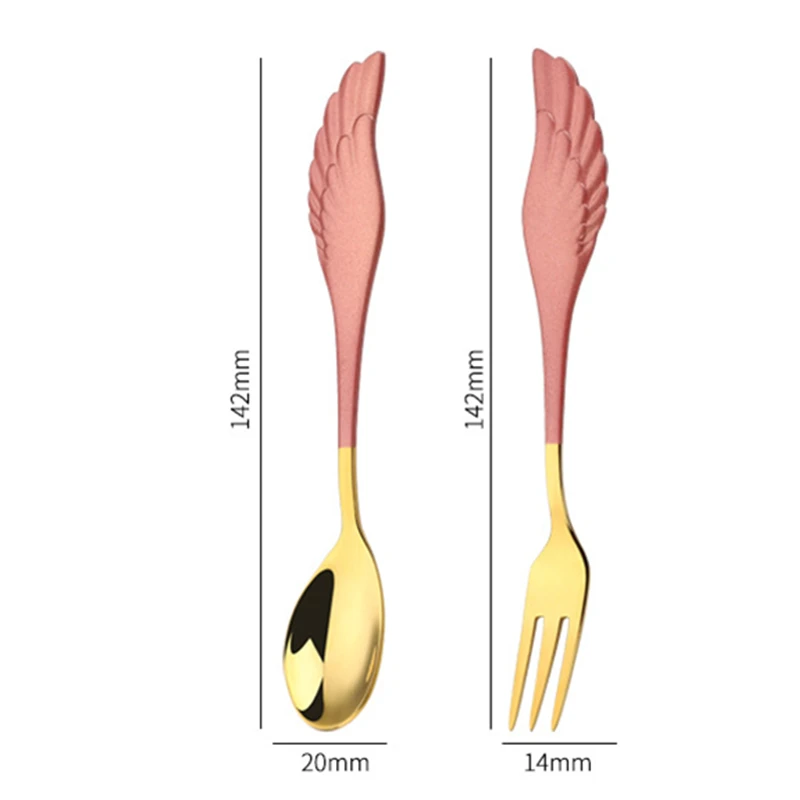 Wing Shape Coffee Mixing Spoon Long Handle Dessert Ice Cream Fork Stainless Steel Drinkware Tableware Kitchen Gadget Teaspoons
Wing Shape Coffee Mixing Spoon Long Handle Dessert Ice Cream Fork Stainless Steel Drinkware Tableware Kitchen Gadget Teaspoons