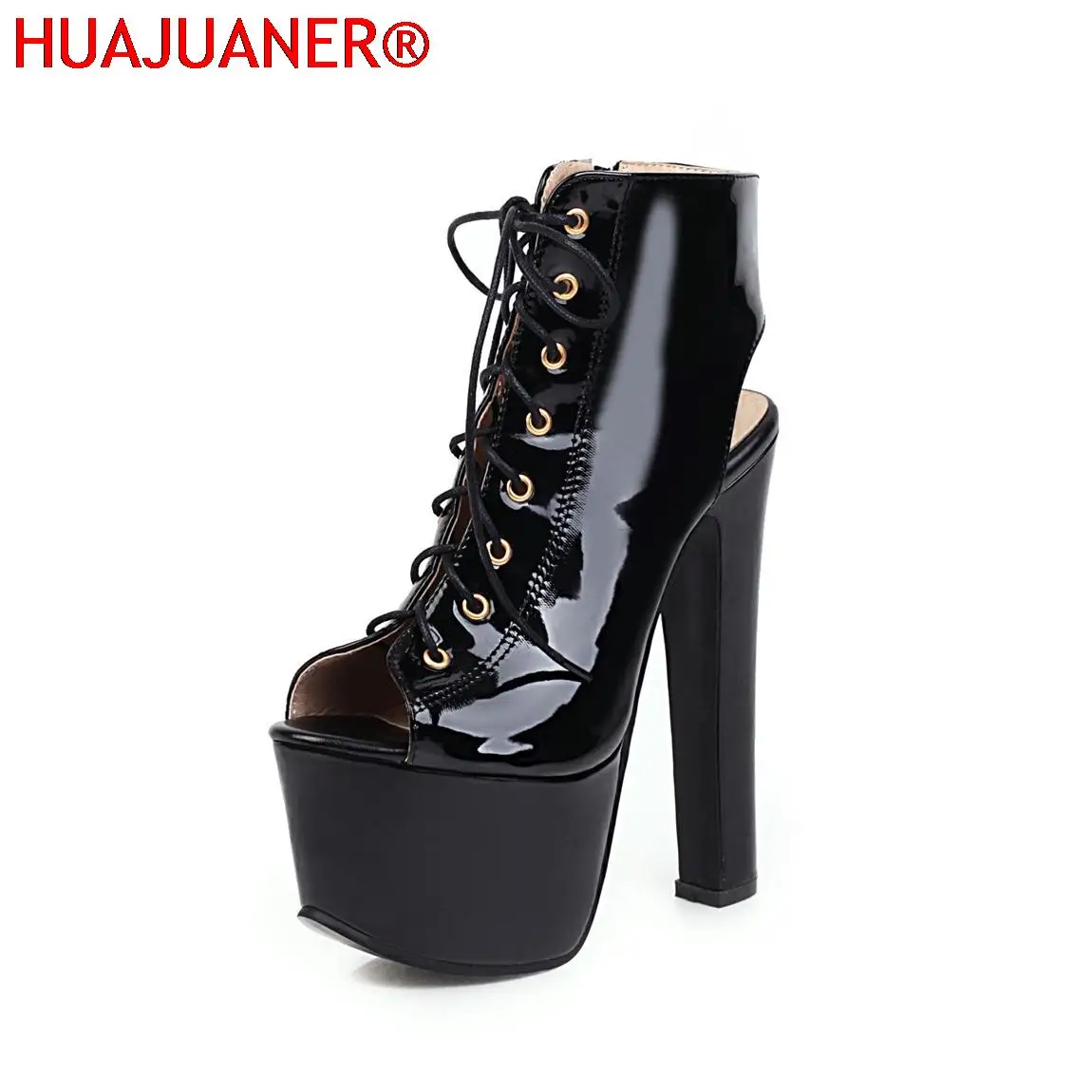 Open Toe Women Boots Fashion Super High Heels Shoes For Party Nightclub Patent Leather Fashion Slingback Platform Heels 35 --46
Open Toe Women Boots Fashion Super High Heels Shoes For Party Nightclub Patent Leather Fashion Slingback Platform Heels 35 --46