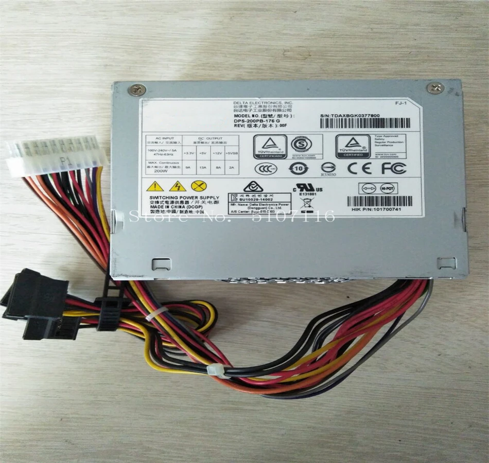 Для оригинального видеорегистратора, источник питания DPS-200PB-176 G 4, последовательный порт, полностью протестирован
Для оригинального видеорегистратора, источник питания DPS-200PB-176 G 4, последовательный порт, полностью протестирован