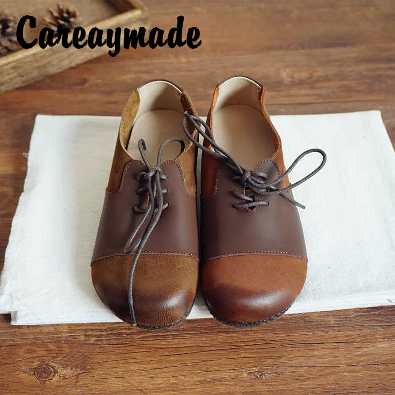 Careaymade-Spring New handmade genuine Leather Shoes,Full-Grain Leather Retro Rub Colored Casual comfortable flat Shoes
Careaymade-Spring New handmade genuine Leather Shoes,Full-Grain Leather Retro Rub Colored Casual comfortable flat Shoes