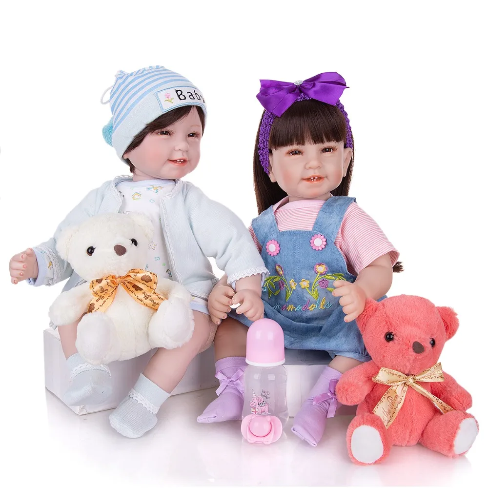 Милая Детская кукла 55 см, мягкие силиконовые куклы reborn baby для маленьких мальчиков и девочек, реалистичные детские игрушки для игр, подарок
Милая Детская кукла 55 см, мягкие силиконовые куклы reborn baby для маленьких мальчиков и девочек, реалистичные детские игрушки для игр, подарок