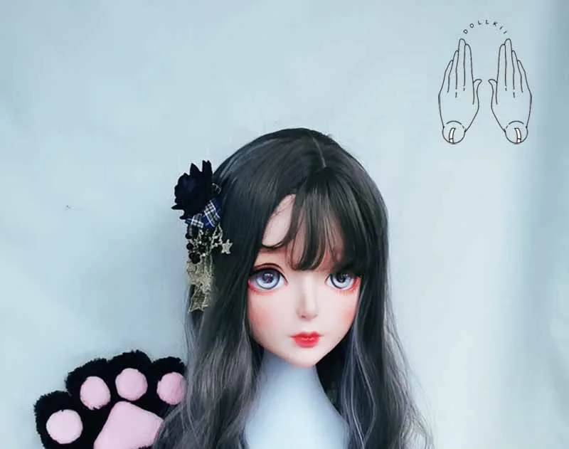 (Dollkii 18) Female Girl Silica Resin Cosplay BJD Cross Dressing Kigurumi Head Mask Anime Role Play Party Crossdresser Doll Mask
(Dollkii 18) Female Girl Silica Resin Cosplay BJD Cross Dressing Kigurumi Head Mask Anime Role Play Party Crossdresser Doll Mask