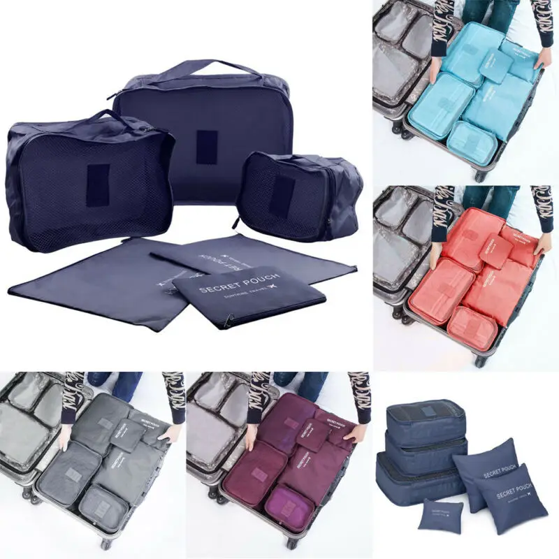 6Pcs Clothes Underwear Socks Packing Travel Luggage Organizer Bag Cube Storage
6Pcs Clothes Underwear Socks Packing Travel Luggage Organizer Bag Cube Storage