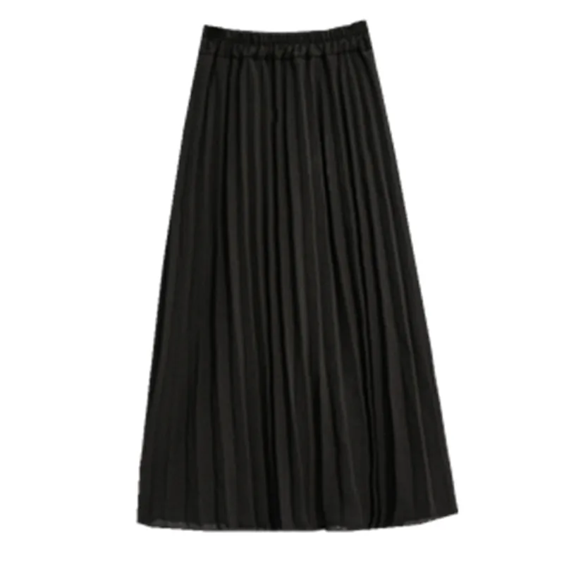 pleated chiffon women skirts 2020 summer new solid A-line knee-length office lady elegant skirts top quality
pleated chiffon women skirts 2020 summer new solid A-line knee-length office lady elegant skirts top quality