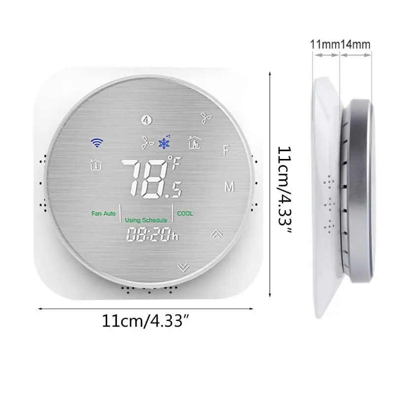 Smart WiFi Smart Thermostat Temperature Controller For Electric Floor Heating Water/Gas Boiler Temperature Remote Controller
Smart WiFi Smart Thermostat Temperature Controller For Electric Floor Heating Water/Gas Boiler Temperature Remote Controller
