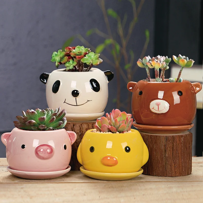 4PCS/ 2PCS Set Cartoon Animal Flower Pot Mini Succulent Plant Pots Home Decoration Craft Decoration
4PCS/ 2PCS Set Cartoon Animal Flower Pot Mini Succulent Plant Pots Home Decoration Craft Decoration
