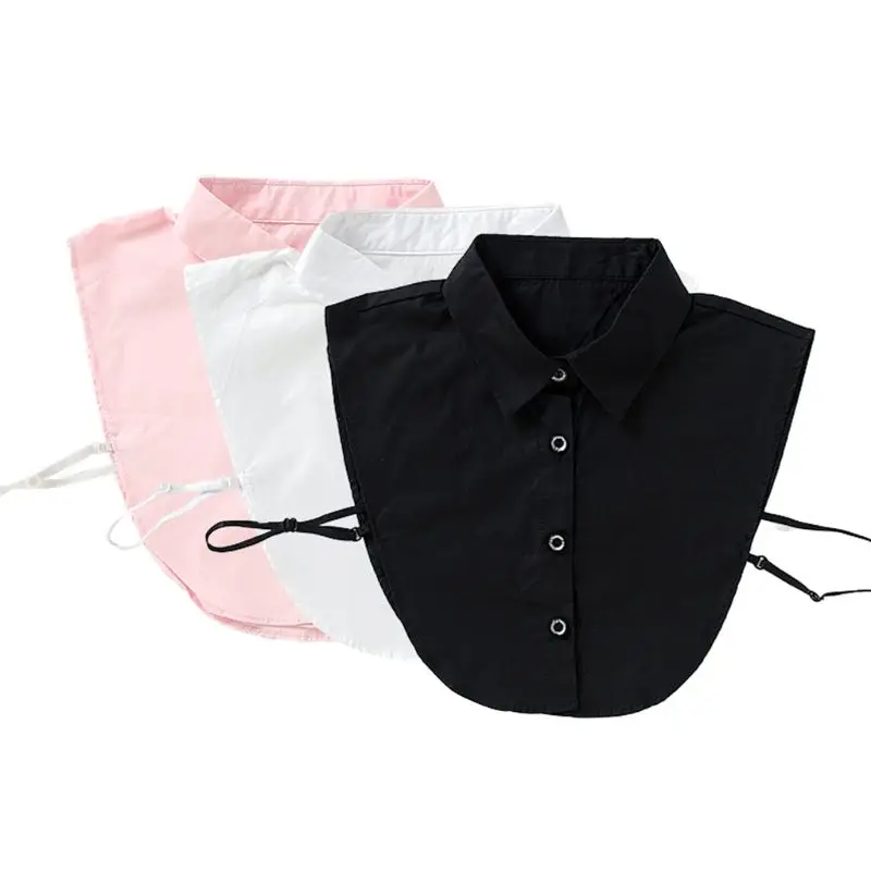 New Women Plain Solid Color Cotton Fake Collar Curved Hem Pointed Lapel Half-Shirt
New Women Plain Solid Color Cotton Fake Collar Curved Hem Pointed Lapel Half-Shirt