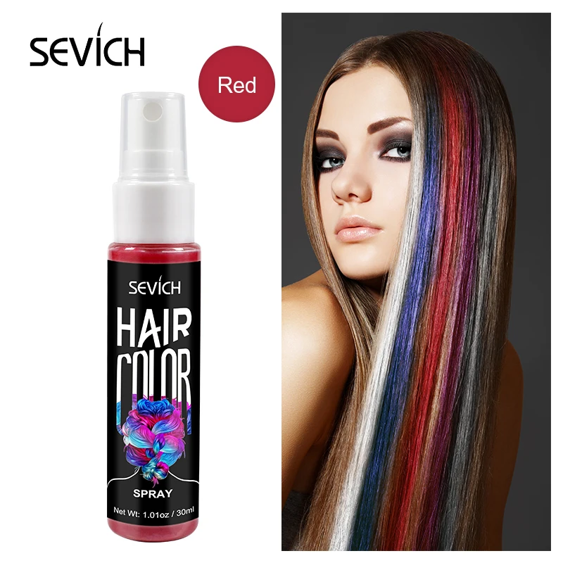 Sevich 8 Colors 30ml Hair Dye Spray Disposable Hair Quick Spray Waterproof Hair Dye Blue/Red Fashion Instant Hair Color Products
Sevich 8 Colors 30ml Hair Dye Spray Disposable Hair Quick Spray Waterproof Hair Dye Blue/Red Fashion Instant Hair Color Products