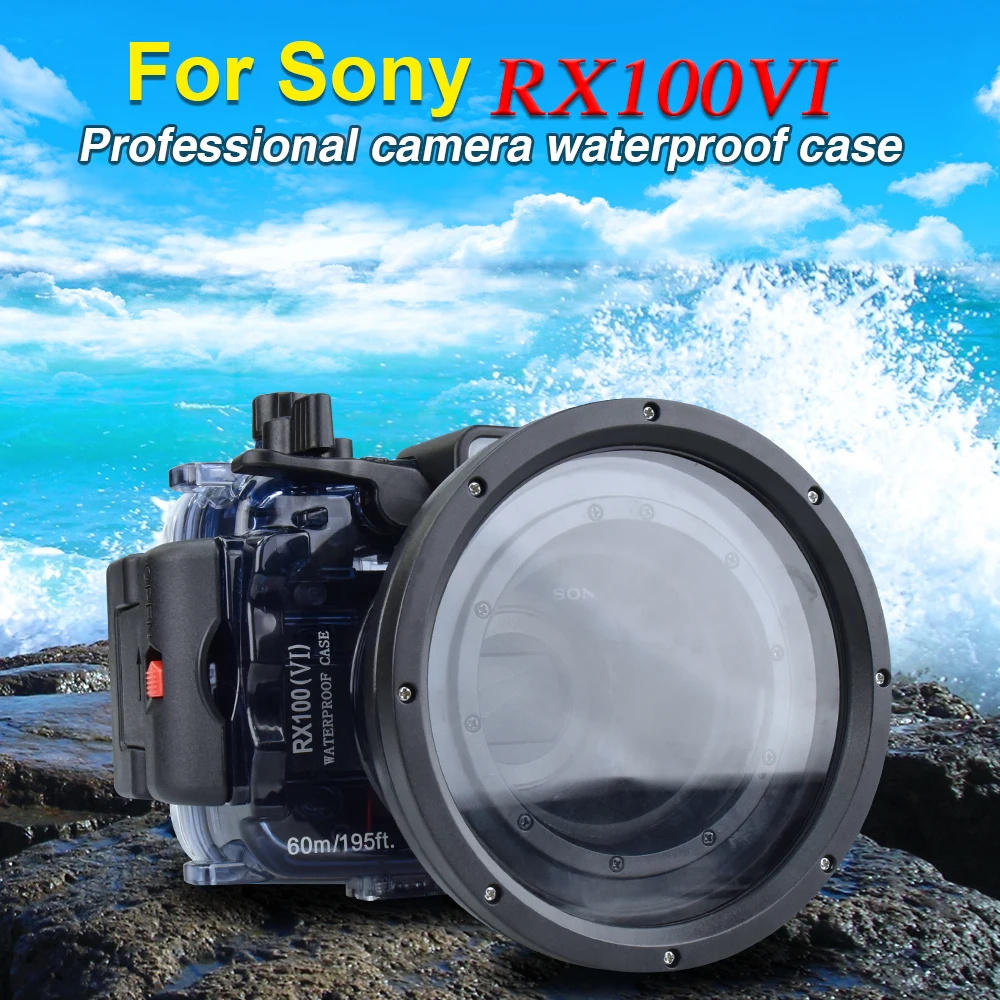 Подводная камера Seafrogs 60m/195ft водонепроницаемый корпус для подводного плавания Sony