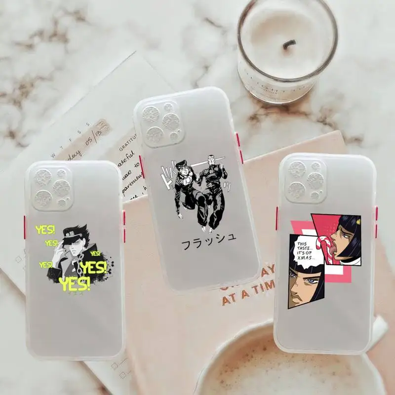Anime Jojos Bizarre Adventure Phone Case matte transparent For iphone 7 8 11 12 13 plus mini x xs xr pro max cover
Anime Jojos Bizarre Adventure Phone Case matte transparent For iphone 7 8 11 12 13 plus mini x xs xr pro max cover