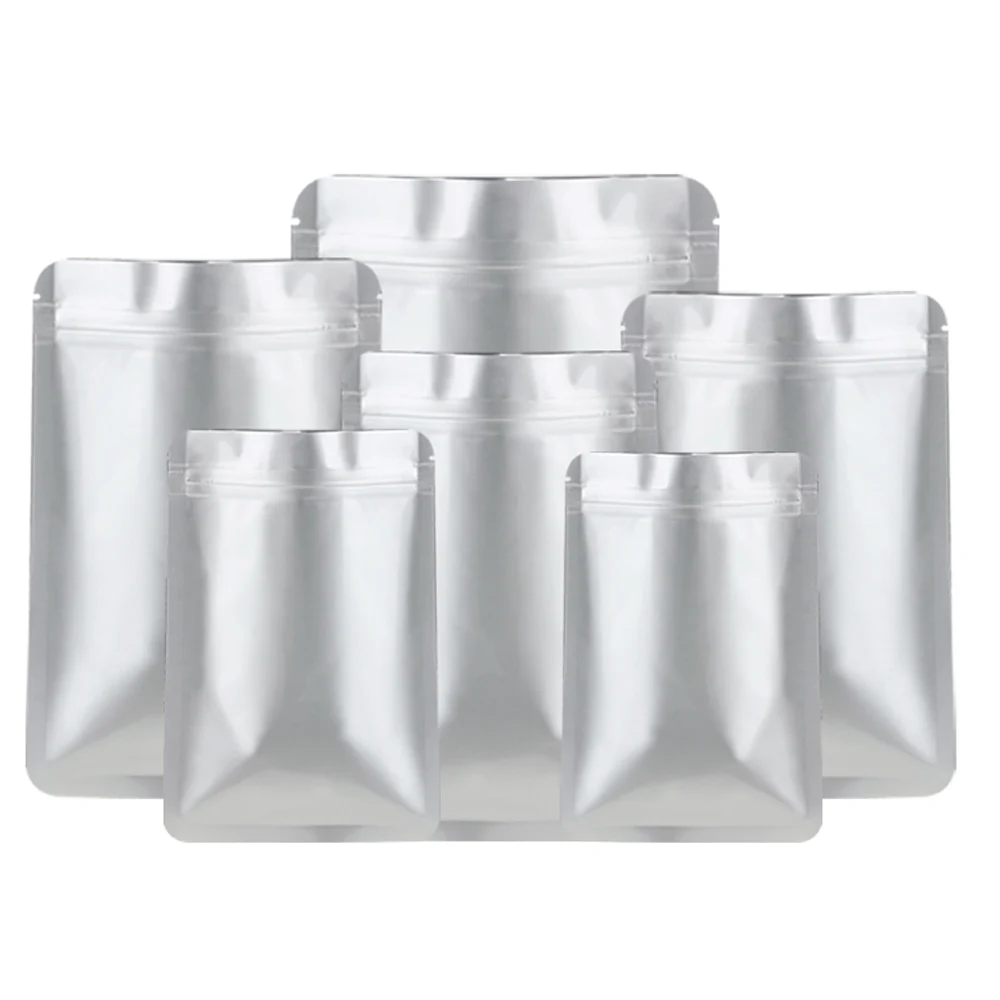 1000Pcs Round Angle Pure Aluminum Foil Reclosable Zip Lock Food Grade Packaging Bag Self Sealing Resealable Zipper Storage Bag
1000Pcs Round Angle Pure Aluminum Foil Reclosable Zip Lock Food Grade Packaging Bag Self Sealing Resealable Zipper Storage Bag