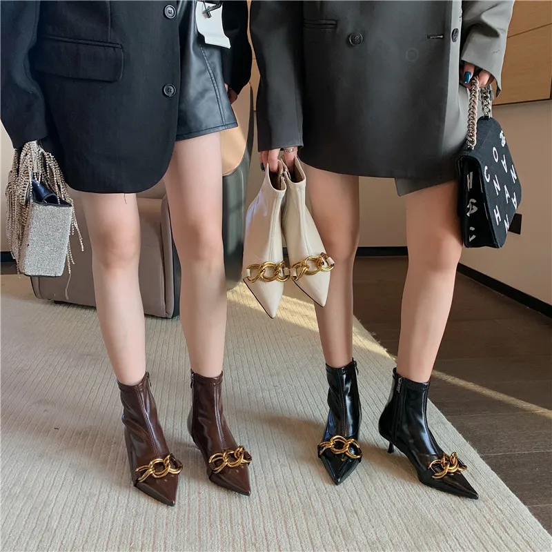 Элегантные женские ботинки-носки с острым носком, однотонные дизайнерские Осенние повседневные праздвечерние чные ботинки на тонком высок...
Элегантные женские ботинки-носки с острым носком, однотонные дизайнерские Осенние повседневные праздвечерние чные ботинки на тонком высок...