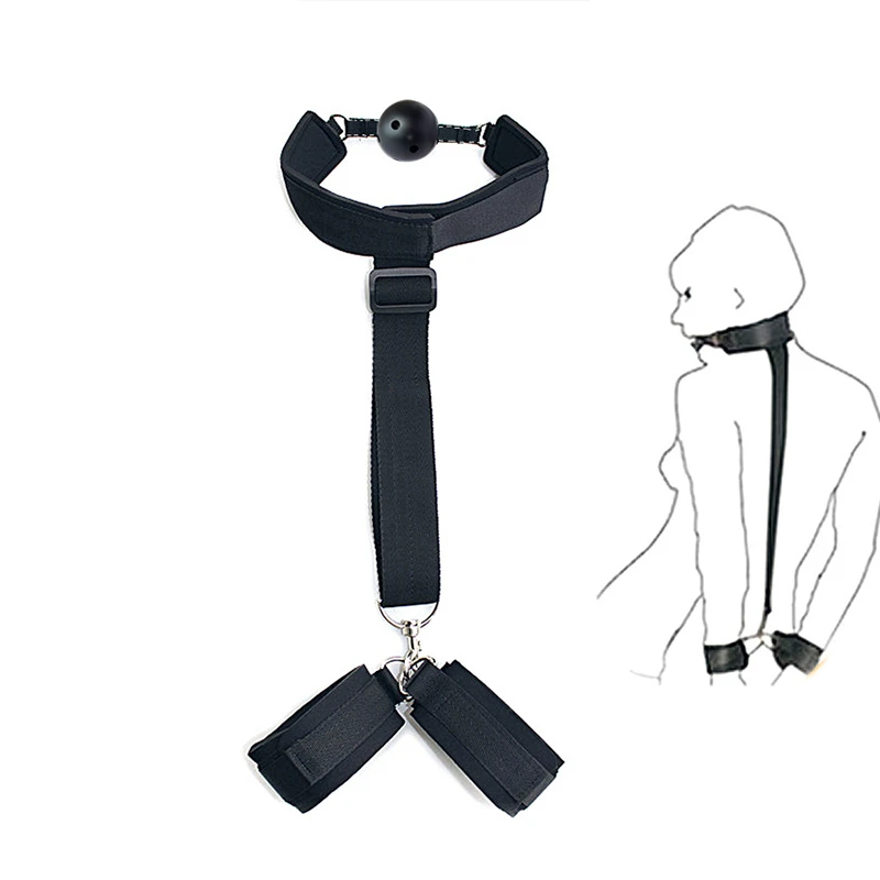 BDSM Bondage Restraint Accessories Fetish Slave Handcuffs Ankle Cuffs Adult Erotic Games Sex Toys For Woman Couples Gags Muzzles