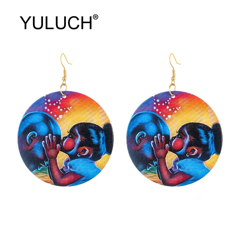 YULUCH Ethnic African 2019 Natural Wood Printed Printing Cartoon Pattern Dangle Pendant Drop Earrings For Women Fashion Jewelry
YULUCH Ethnic African 2019 Natural Wood Printed Printing Cartoon Pattern Dangle Pendant Drop Earrings For Women Fashion Jewelry