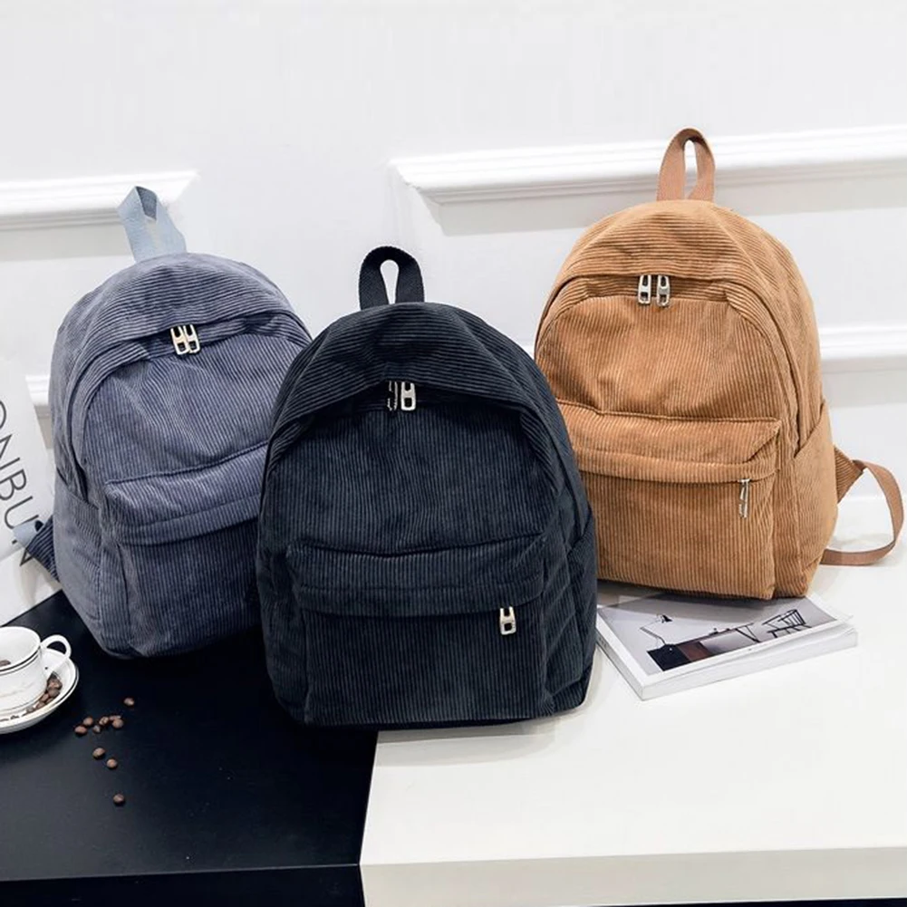 2021 Fashion Women Corduroy Backpack Teenager Girls School Book Backpack Solid Color Women Backpack Female Mochila Travel Bag
2021 Fashion Women Corduroy Backpack Teenager Girls School Book Backpack Solid Color Women Backpack Female Mochila Travel Bag