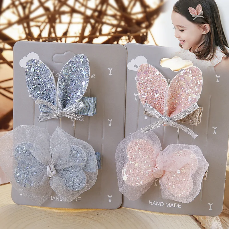 2PCS kids headdress Headwear Korean children's hairpin little girl bow clip baby mesh rabbit ear hair clip edge clip
2PCS kids headdress Headwear Korean children's hairpin little girl bow clip baby mesh rabbit ear hair clip edge clip