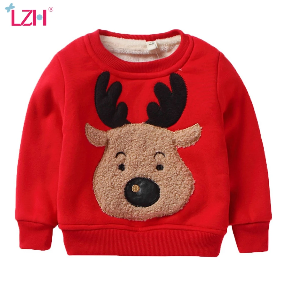 LZH 2021 Winter Autumn Plus Velvet Thickening Sweatshirt For Children Warm Christmas Clothes Fawn Sweater For Girl Boy 1-8 Years
LZH 2021 Winter Autumn Plus Velvet Thickening Sweatshirt For Children Warm Christmas Clothes Fawn Sweater For Girl Boy 1-8 Years