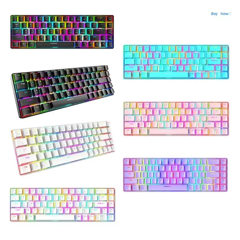 20CE Creative 68 Keys Keyboard LED RGB Backlight Keyboard Mechanical Shaft for Gamer
20CE Creative 68 Keys Keyboard LED RGB Backlight Keyboard Mechanical Shaft for Gamer