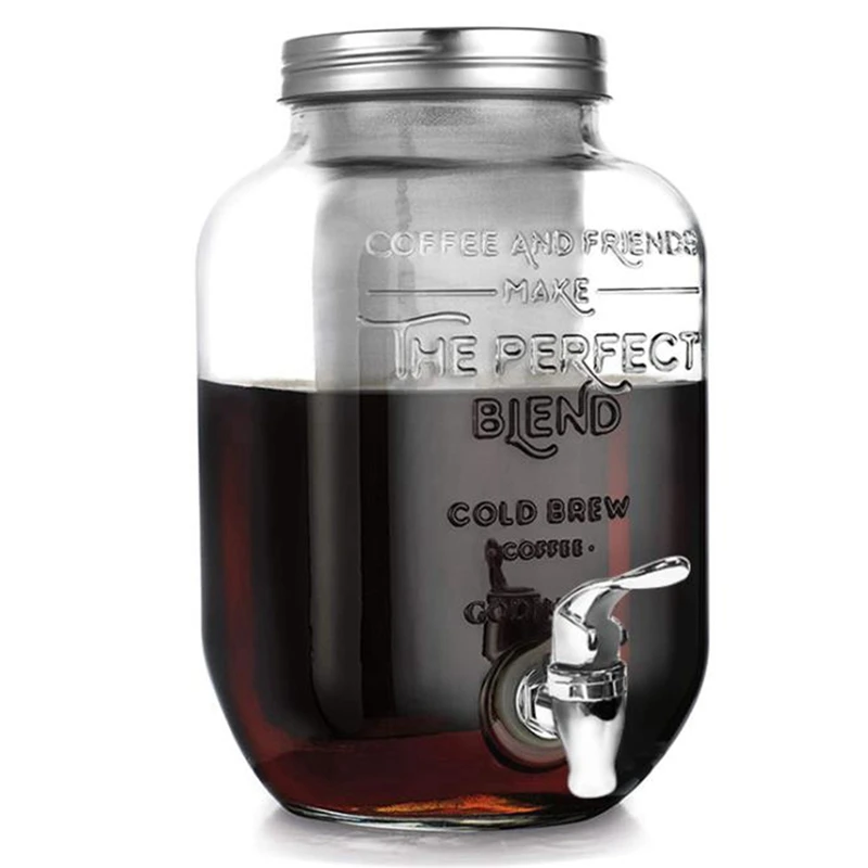 1 Gallon Cold Brew Coffee Maker with EXTRA-THICK Glass Carafe-Premium Iced Coffee Maker, Cold Brew Pitcher&Tea Infuser
1 Gallon Cold Brew Coffee Maker with EXTRA-THICK Glass Carafe-Premium Iced Coffee Maker, Cold Brew Pitcher&Tea Infuser