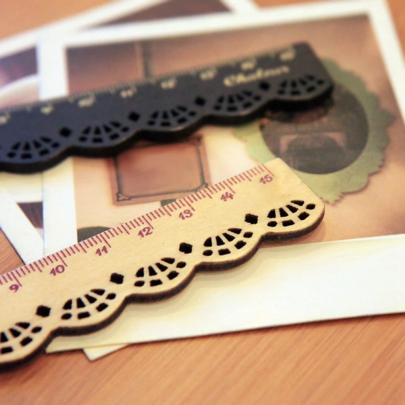 2 Pcs Beautiful Stationery Lace Wood Ruler with Fashion Binder Clips Paper Clips Push Pins Sets with Box
2 Pcs Beautiful Stationery Lace Wood Ruler with Fashion Binder Clips Paper Clips Push Pins Sets with Box