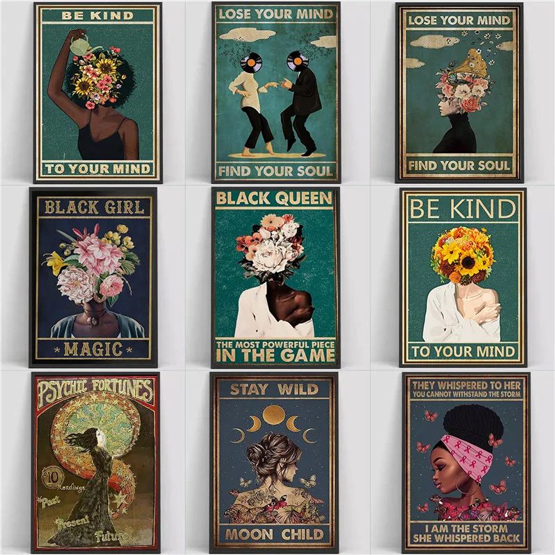 Retro Poster Lose Your Mind Find Your Soul Inspirational Quote Art Prints Abstract Girls Canvas Painting Vintage Home Room Decor
Retro Poster Lose Your Mind Find Your Soul Inspirational Quote Art Prints Abstract Girls Canvas Painting Vintage Home Room Decor