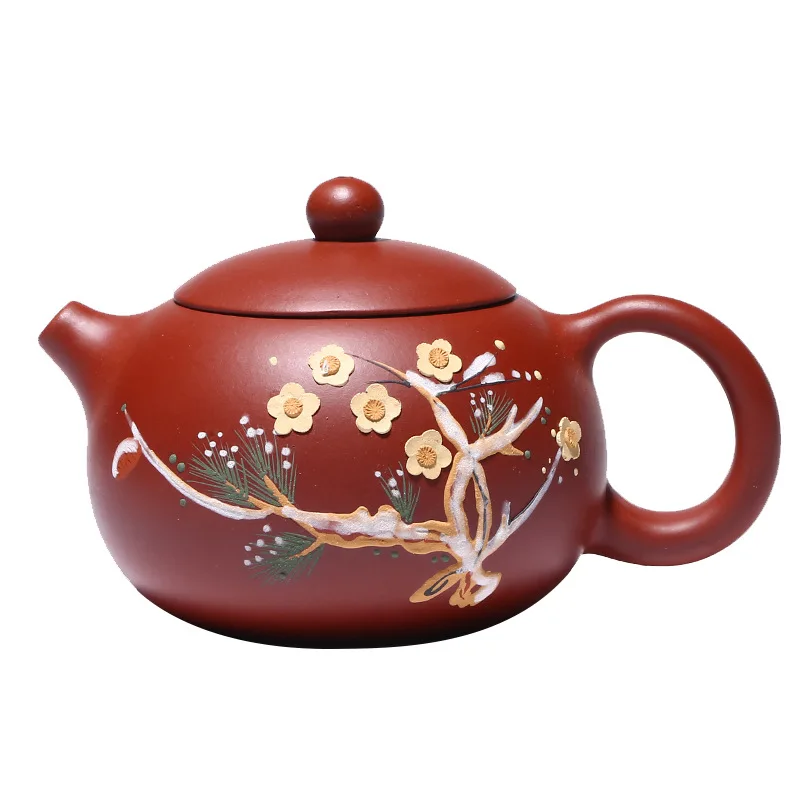 Tea making teapot Yixing purple clay teapot origin zhidahongpao hand painted Xishi teapot
Tea making teapot Yixing purple clay teapot origin zhidahongpao hand painted Xishi teapot