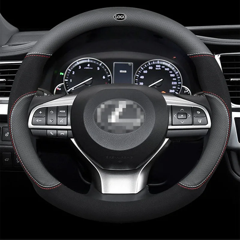 Suitable for Lexus RX350 LX GX LM es300h nx300 LX570 ux200 ct200h 2019 2020 38cm leather automobile steering wheel cover
Suitable for Lexus RX350 LX GX LM es300h nx300 LX570 ux200 ct200h 2019 2020 38cm leather automobile steering wheel cover