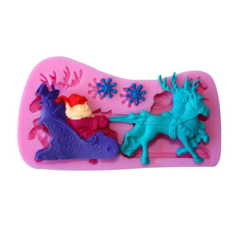 Christmas Series Santa Sleigh Elk Fondant Cake Chocolate Mold Decoration Holiday Christmas Silicone Xmas
Christmas Series Santa Sleigh Elk Fondant Cake Chocolate Mold Decoration Holiday Christmas Silicone Xmas