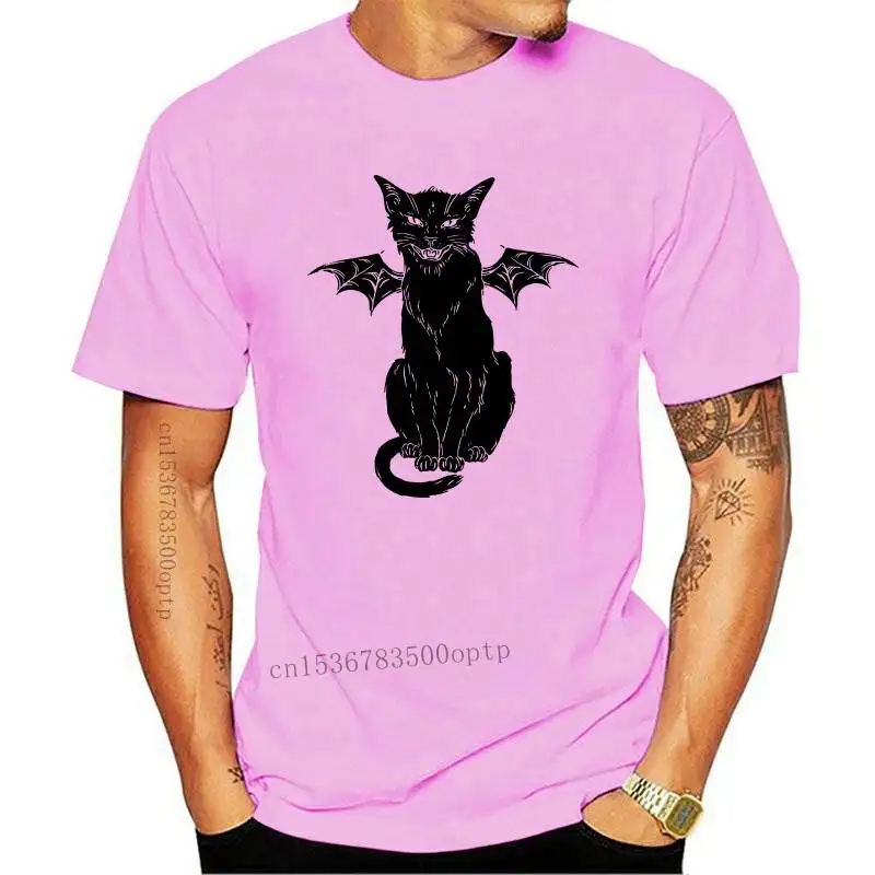 Design 2021 Cotton T shirt Funny Gothic Retro Devil Cat Artwork Print Short Sleeve Tops Tees Fashion Casual T Shirt Brand Cloth
Design 2021 Cotton T shirt Funny Gothic Retro Devil Cat Artwork Print Short Sleeve Tops Tees Fashion Casual T Shirt Brand Cloth