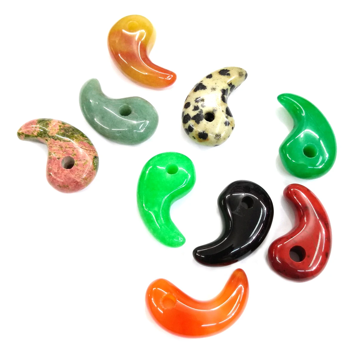 New Natural Stone Crescent Semi-Precious Stones Pendants Temperament Making for Jewelry Necklace Accessories Size 16x30mm
New Natural Stone Crescent Semi-Precious Stones Pendants Temperament Making for Jewelry Necklace Accessories Size 16x30mm