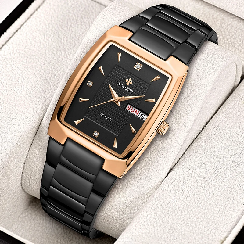 Montre Femme Women Diamond Watch WWOOR Fashion Luxury Rose Gold Square Waterproof Waterproof Date Clock Ladies Quartz Wristwatch
Montre Femme Women Diamond Watch WWOOR Fashion Luxury Rose Gold Square Waterproof Waterproof Date Clock Ladies Quartz Wristwatch