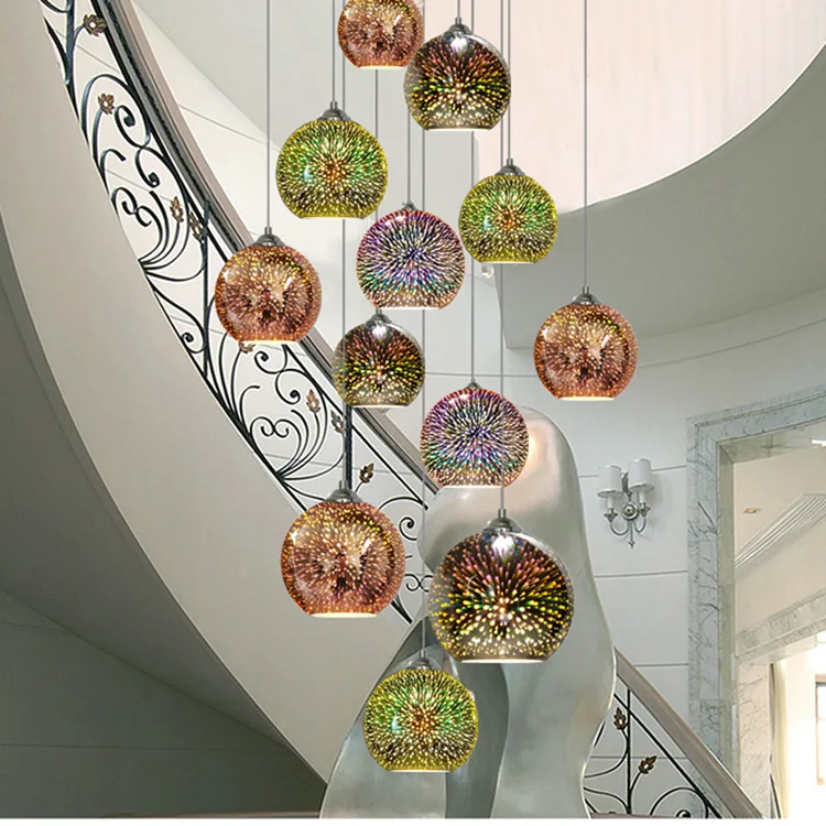 LED Pendant Lights Mirror Glass Ball 3D Firework Lamp Shade Loft Restaurant Bar Restaurant Kitchen Island Decoration Hanging Lig
LED Pendant Lights Mirror Glass Ball 3D Firework Lamp Shade Loft Restaurant Bar Restaurant Kitchen Island Decoration Hanging Lig