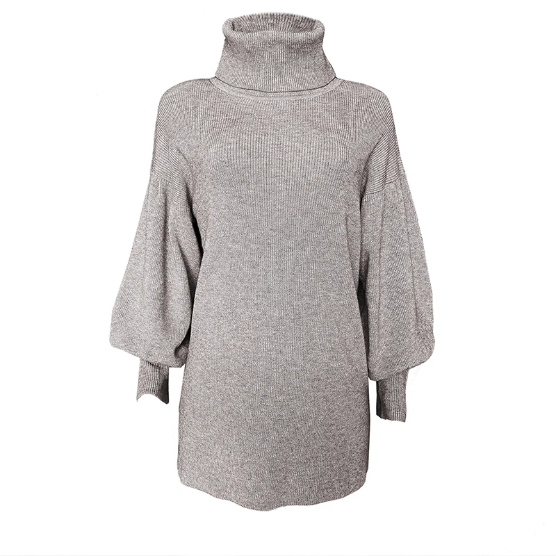 Fashion lantern Sleeve Sweater dress 2020 Autumn Winter Casual Turtleneck Lantern Sleeve Knitted Sweater Woolen Dress for women
Fashion lantern Sleeve Sweater dress 2020 Autumn Winter Casual Turtleneck Lantern Sleeve Knitted Sweater Woolen Dress for women
