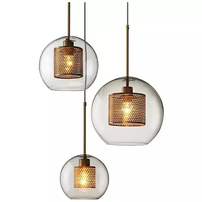 Nordic Modern Pendant Lights Loft Led Glass Ball Hanging Lamp Dining Room Industrial Decor Kitchen Fixtures Suspension Luminaire
Nordic Modern Pendant Lights Loft Led Glass Ball Hanging Lamp Dining Room Industrial Decor Kitchen Fixtures Suspension Luminaire