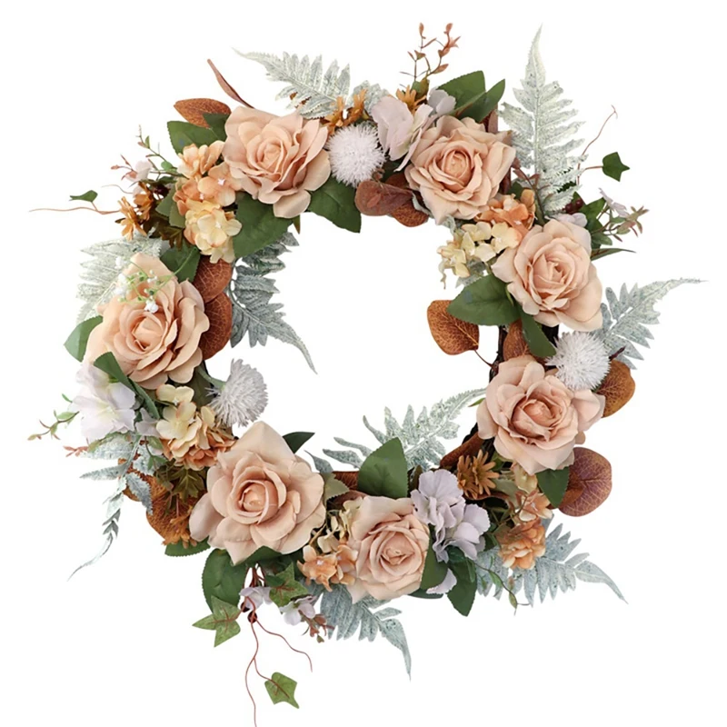 Artificial Rose Flower Wreath Spring Wreath For Front Door Wedding Party Window Wall Farmhouse Indoor Outdoor Home Decor
Artificial Rose Flower Wreath Spring Wreath For Front Door Wedding Party Window Wall Farmhouse Indoor Outdoor Home Decor