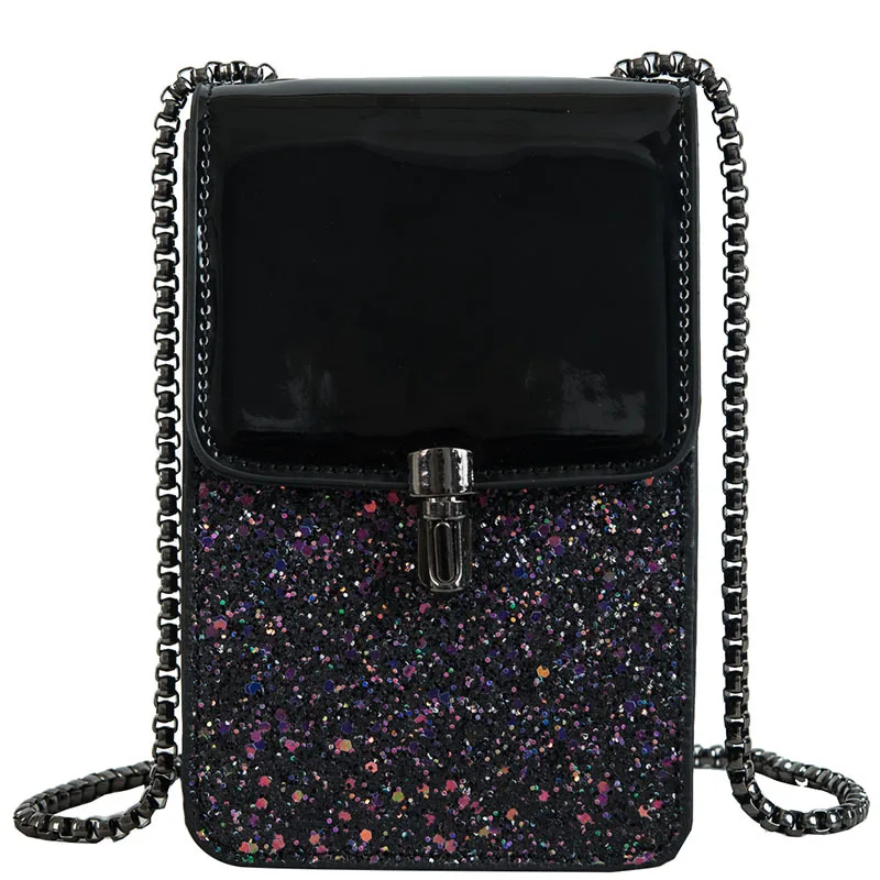 Мобильный телефон сумка из искусственной кожи с блестками, модная женская сумочка на ремне через плечо, клатч для молодых девушек, кошелек д... 
Мобильный телефон сумка из искусственной кожи с блестками, модная женская сумочка на ремне через плечо, клатч для молодых девушек, кошелек д...