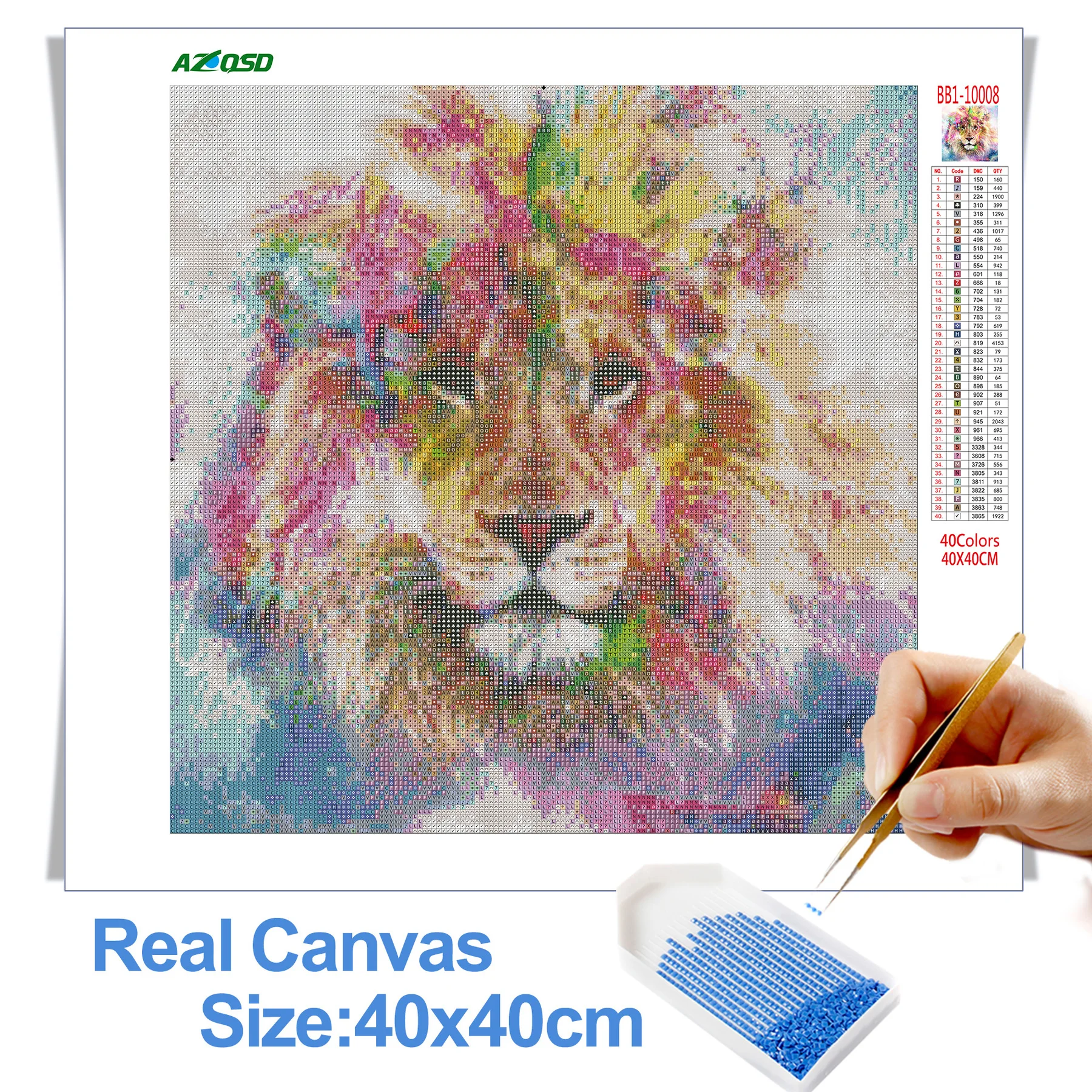 AZQSD Kits Diamond Mosaic Animal Cross Stitch 5D DIY Needlework Full Square Diamond Painting Embroidery Lion Decor For Home
AZQSD Kits Diamond Mosaic Animal Cross Stitch 5D DIY Needlework Full Square Diamond Painting Embroidery Lion Decor For Home