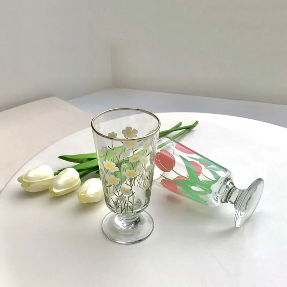 Mug Glass Cup Coffee Mug Short Foot Cup Retro Water Glass Tulip Daisy Water Cup Whiskey Vodka Посуда кружка чашка Ijust
Mug Glass Cup Coffee Mug Short Foot Cup Retro Water Glass Tulip Daisy Water Cup Whiskey Vodka Посуда кружка чашка Ijust